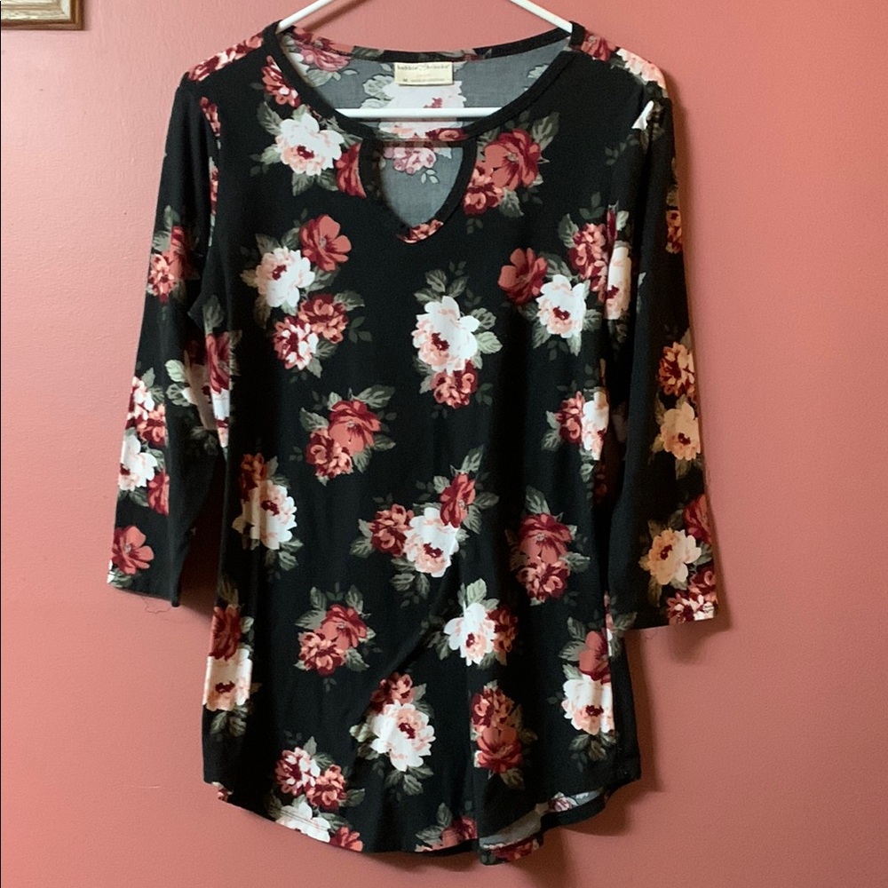 Bobbie Brooks Black and White Fitted Tunic
